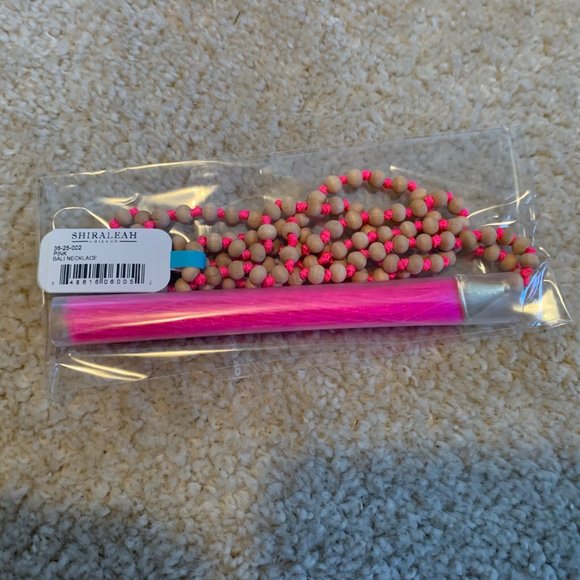 Shiraleah Chicago Pink Bali Necklace and Earrings Set NWT - Picture 8 of 16